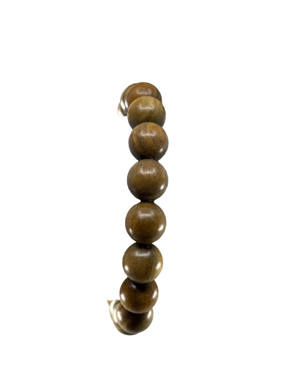 Natural Green Sandalwood Bead Bracelet 10mmx19 Mala Prayer 13.6g - Picture 2 of 6